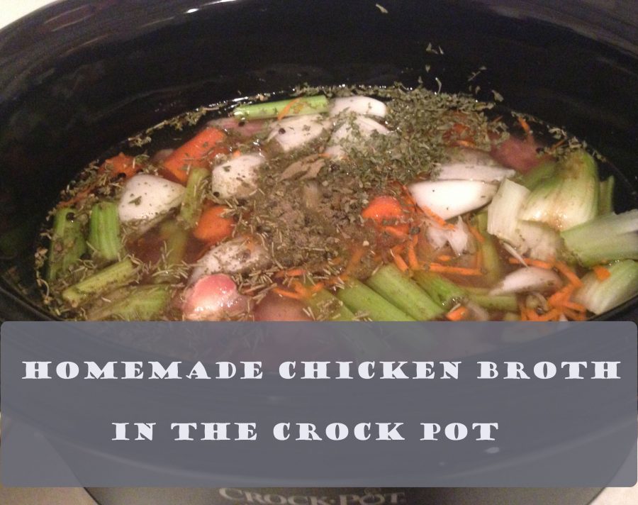 Easy Homemade Chicken Broth in the Crock Pot