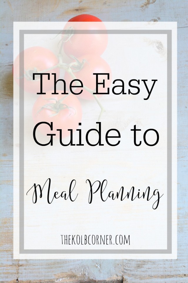 Meal Planning Guide to Get You Started - Domestically Creative