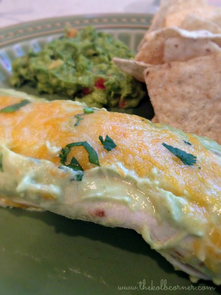 I Made it from Pinterest–Chicken Enchiladas with Avocado Verde Cream Sauce