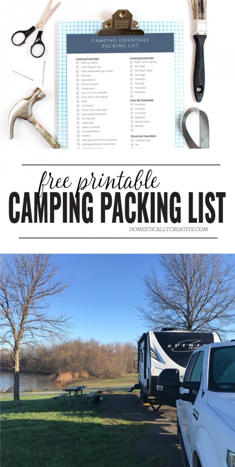 FREE List of What to Pack when Camping | The Kolb Corner