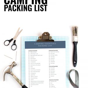 packing list for camping