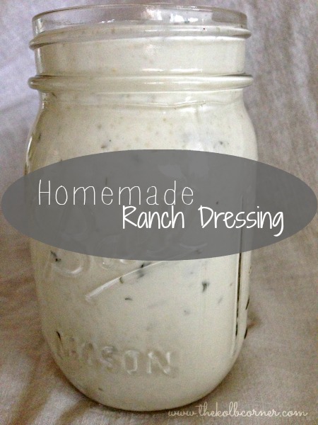 Homemade Ranch Dressing with Greek Yogurt
