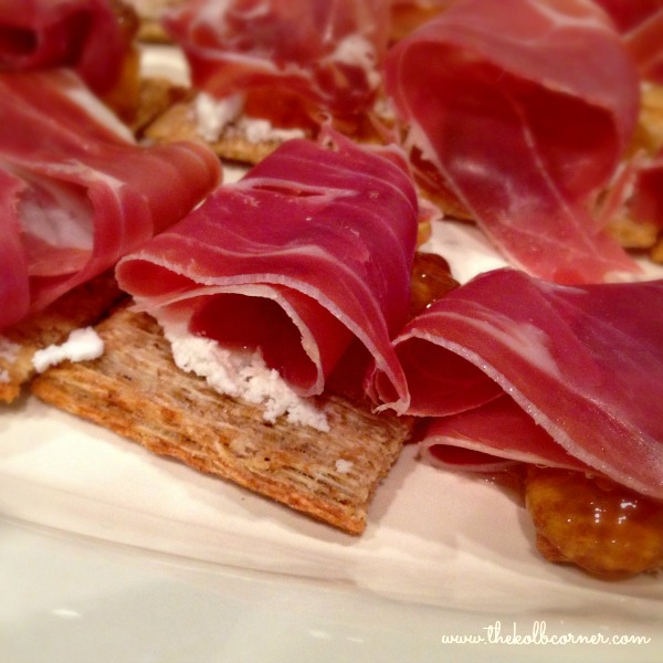 Goat Cheese Proscuitto and Fig Jam