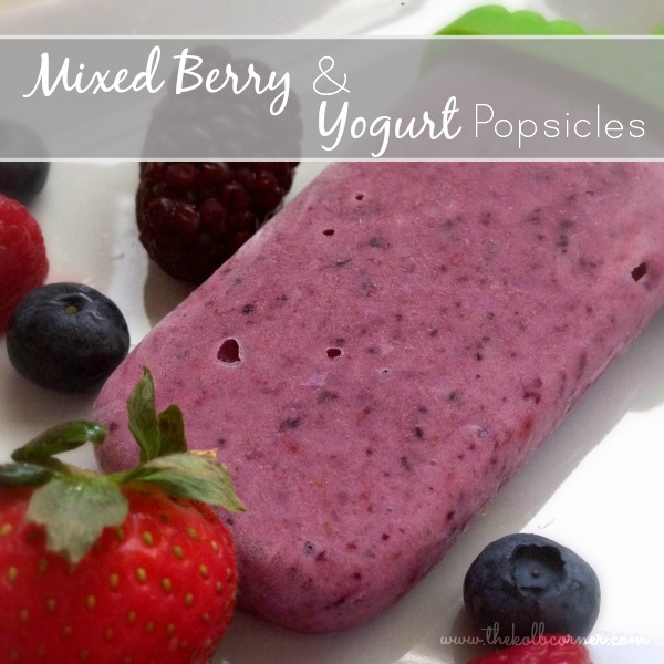 Mixed Berry and Yogurt Popsicles