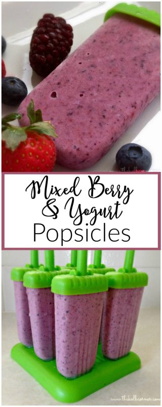 Mixed Berry and Yogurt Popsicles Pin