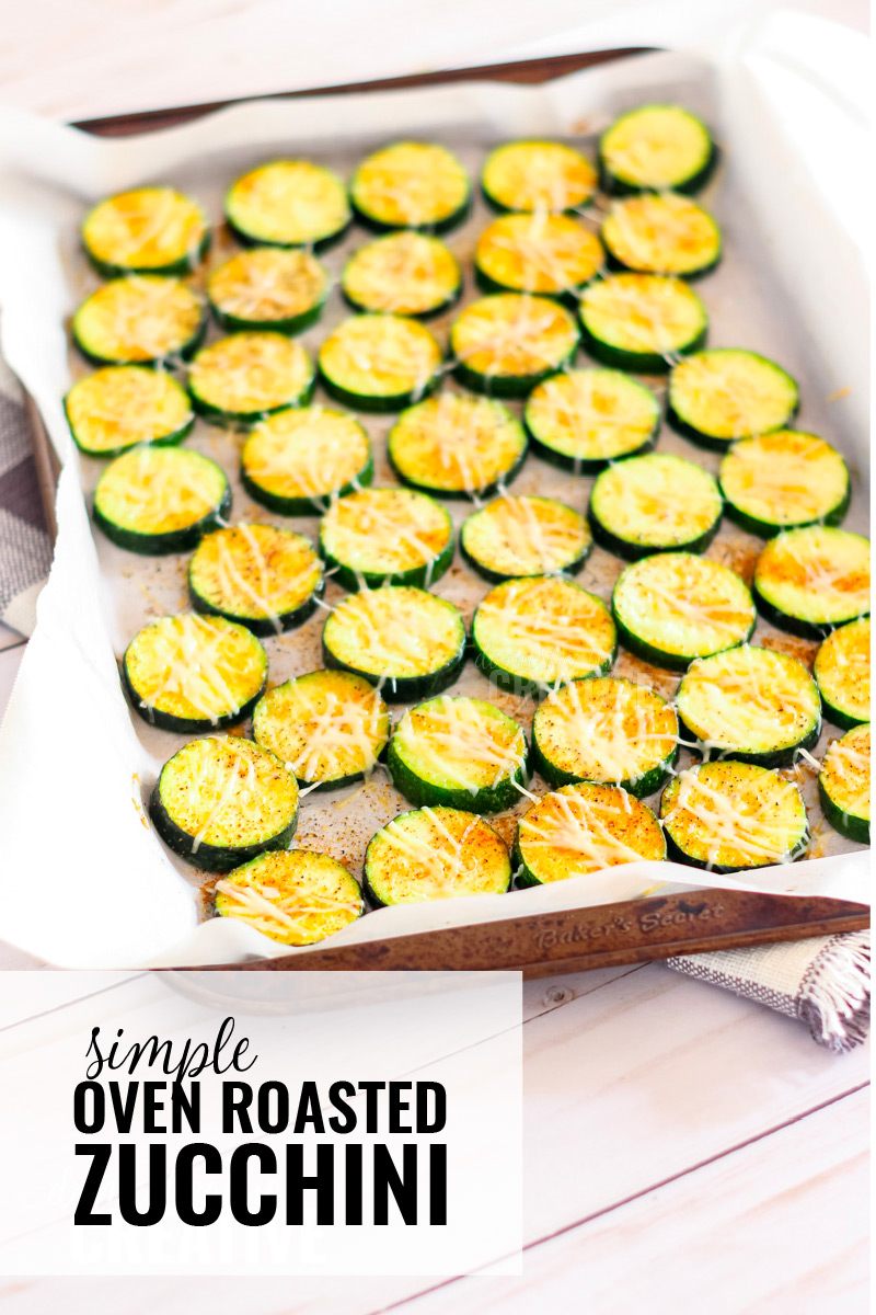 Simple roasted zucchini rounds