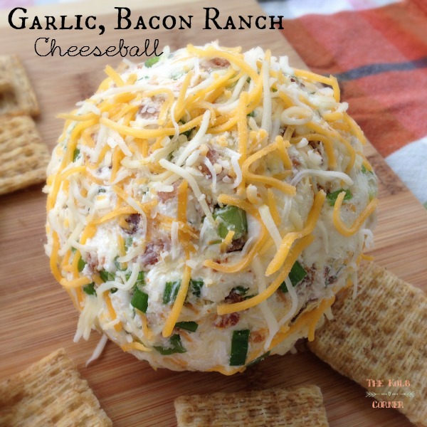 Two easy and delicious cheeseball recipes perfect for game day! Garlic Bacon Ranch Cheeseball and Indian Curry Cheeseball