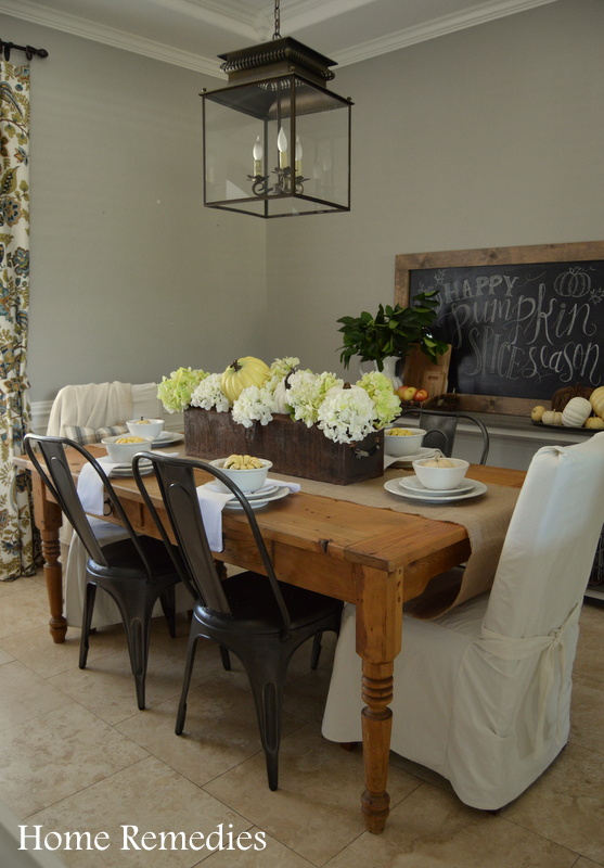 Rustic Fall Dining Room--Home Remedies