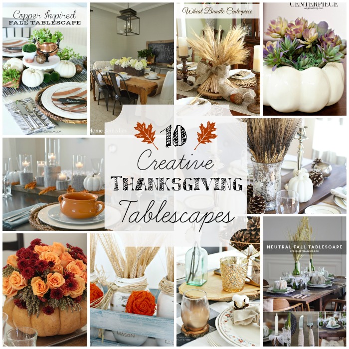 Thanksgiving Tablescapes Collage