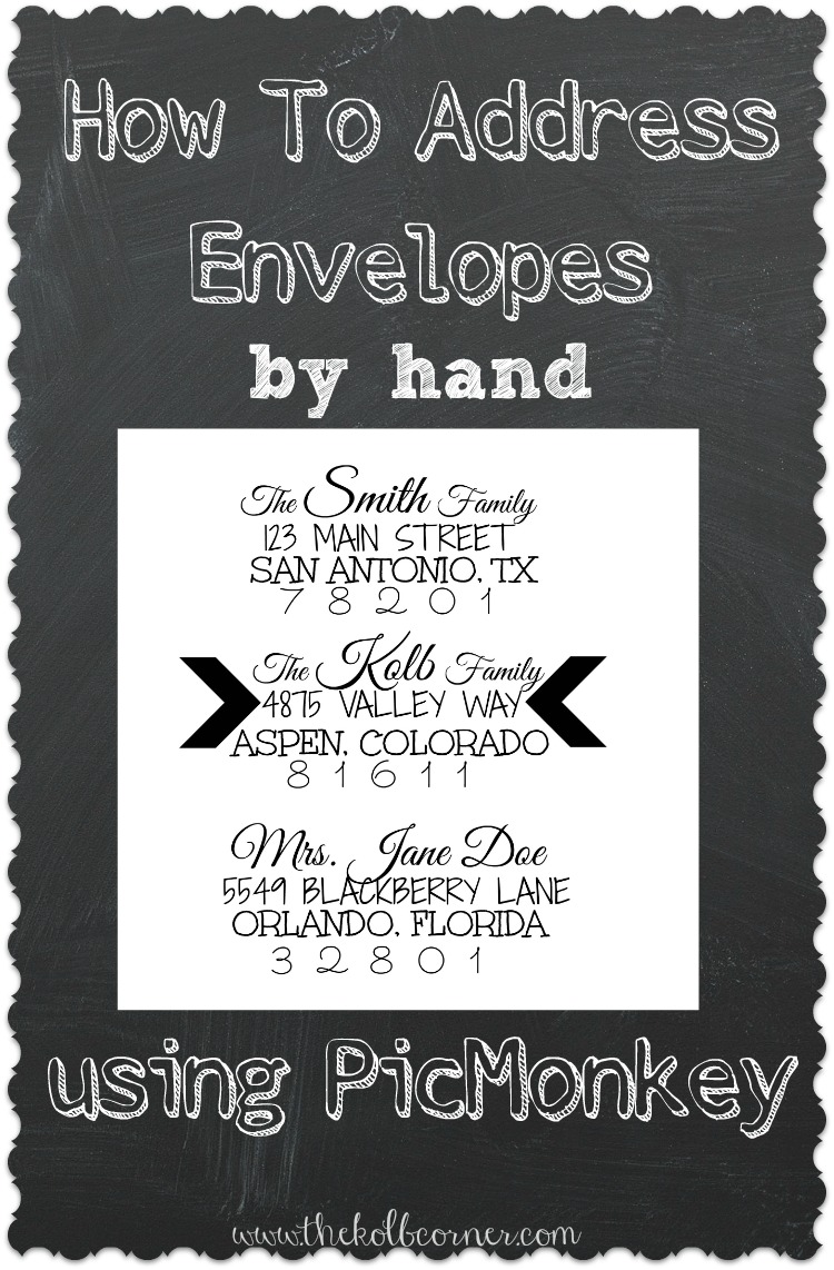 How To Address Envelopes By Hand