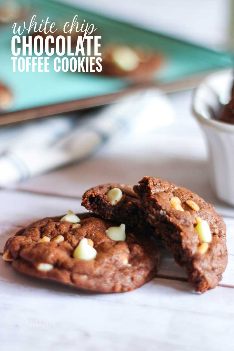 chocolate toffee cookies cover