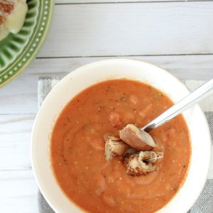 Creamy Tomato Basil Parmesan Soup