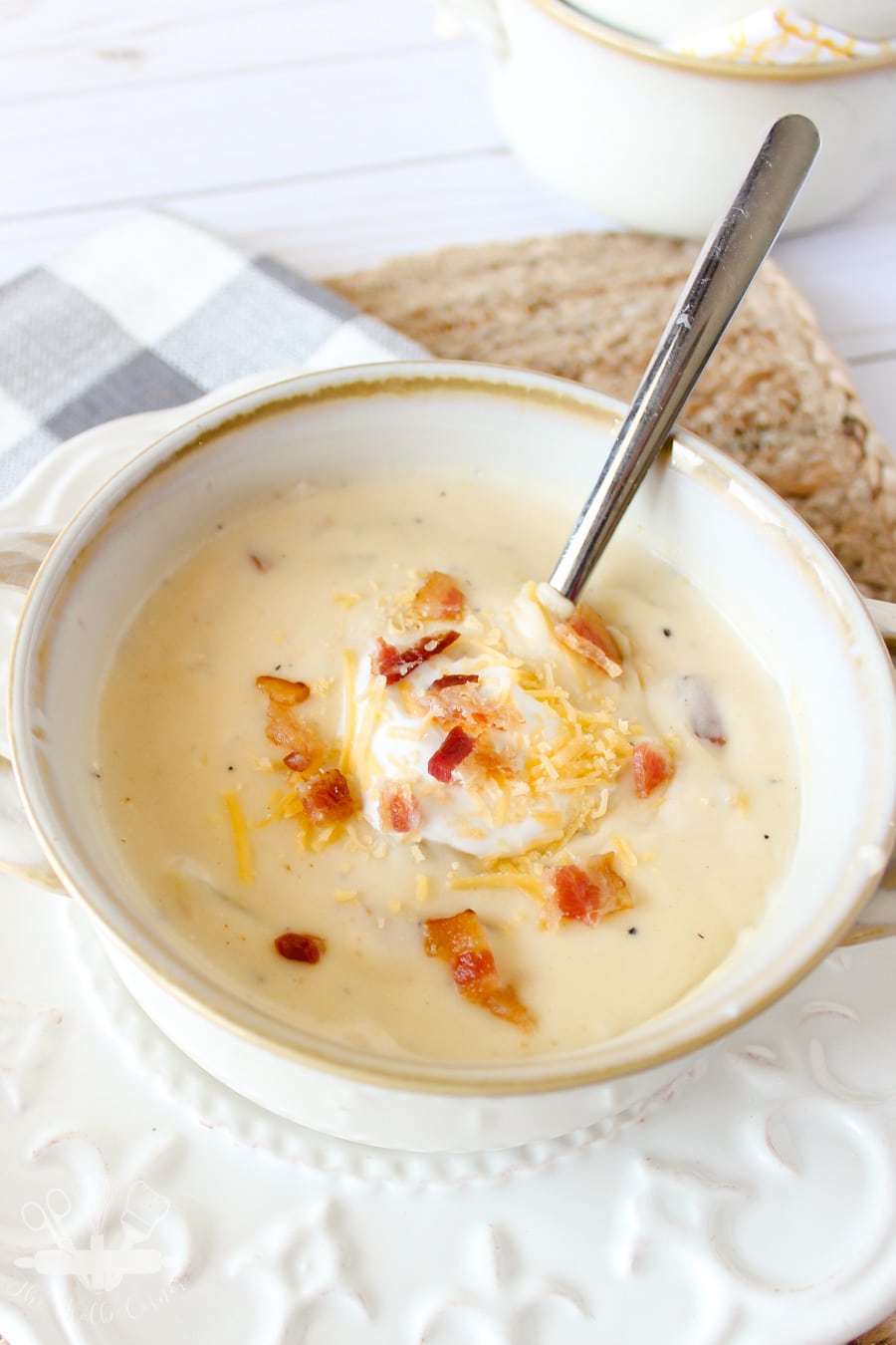 Loaded Potato Soup - Domestically Creative