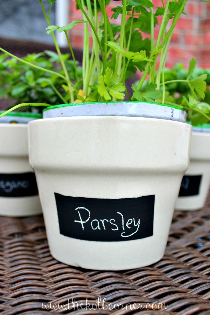 Chalkboard Labeled Planters | Ikea Hack