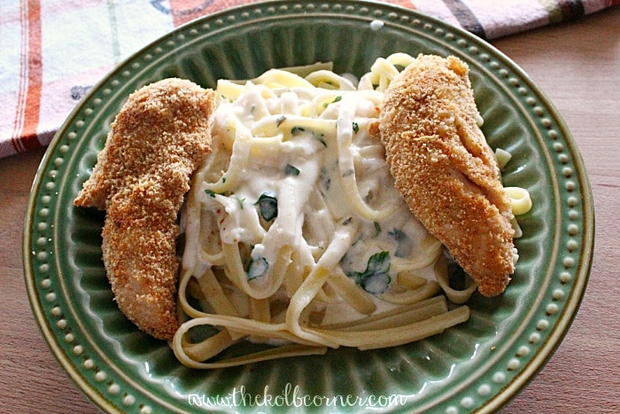 Parm Crusted Chicken Alfredo