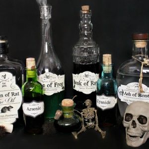 Make your own spooky Apothecary jars for Halloween with these FREE printable labels