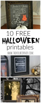 10 Free Halloween Printables - Domestically Creative
