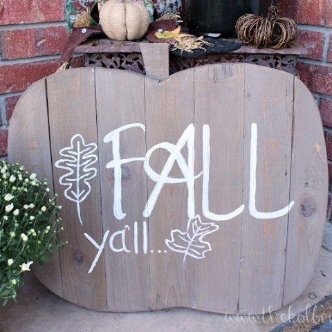 Image for How to Make a Wooden Pumpkin Fall Sign