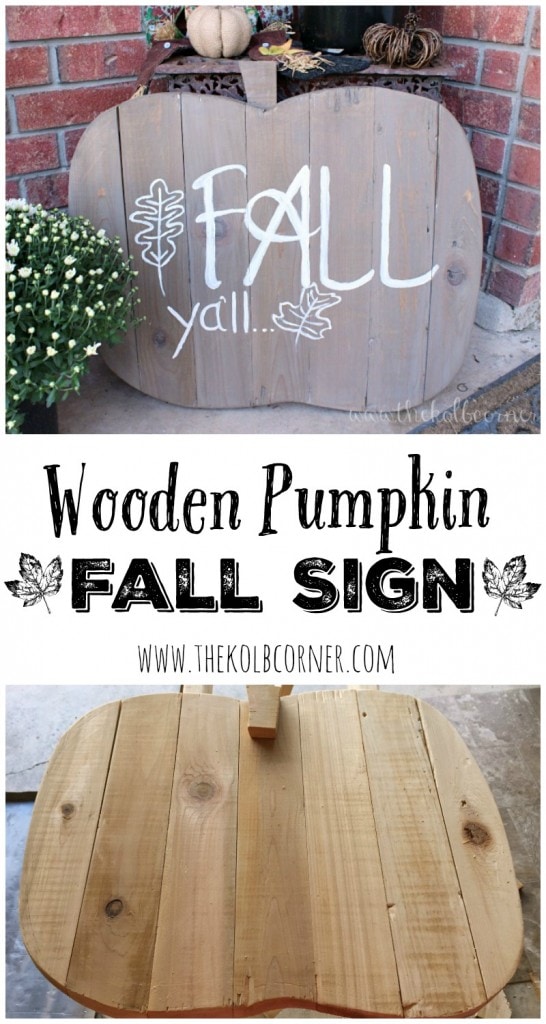 Wooden Pumpkin Fall Sign Hero
