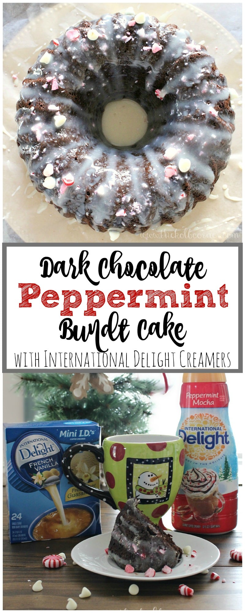 Dark Chocolate Peppermint Bundt Cake Hero