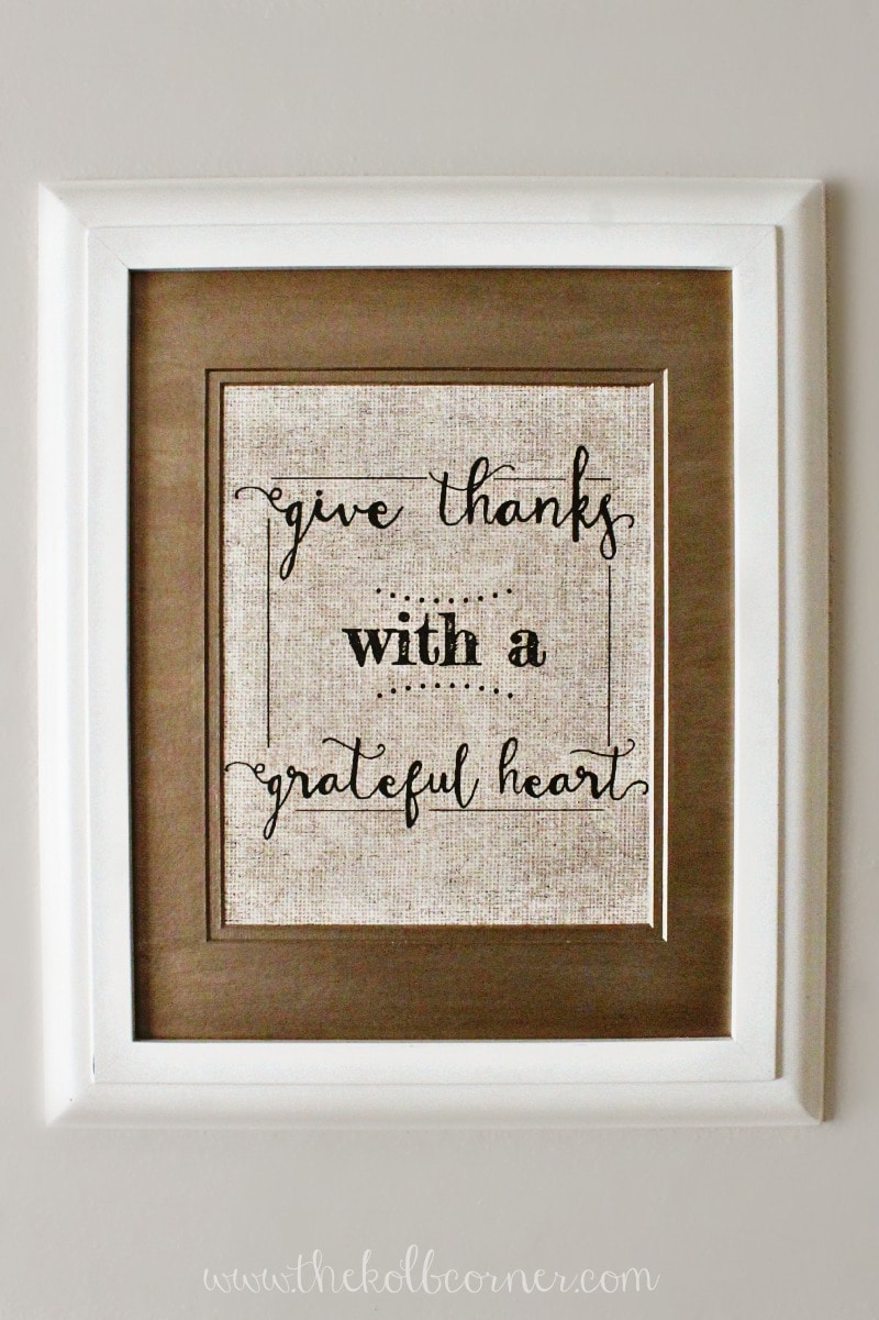 Give Thanks with a Grateful Heart art