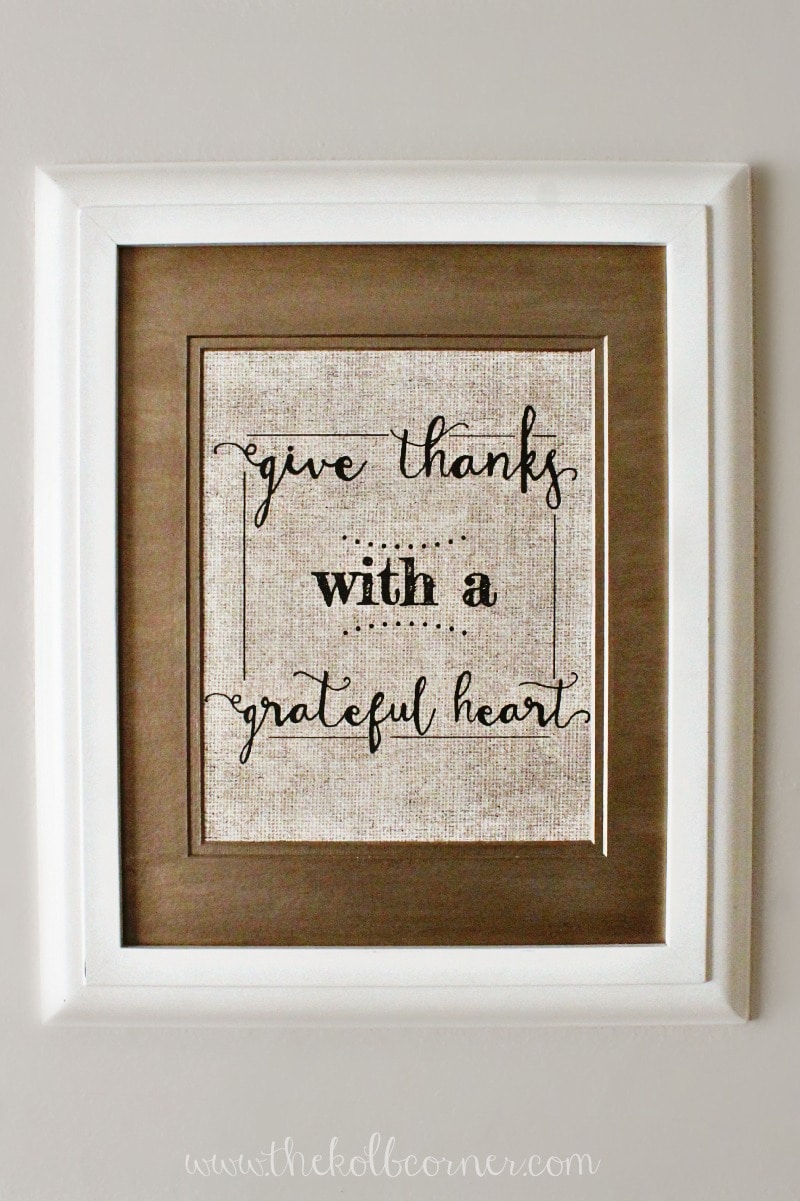 FREE Give Thanks Printable