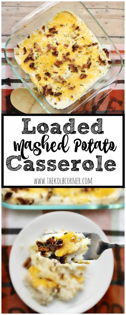 Loaded Mashed Potato Casserole Hero
