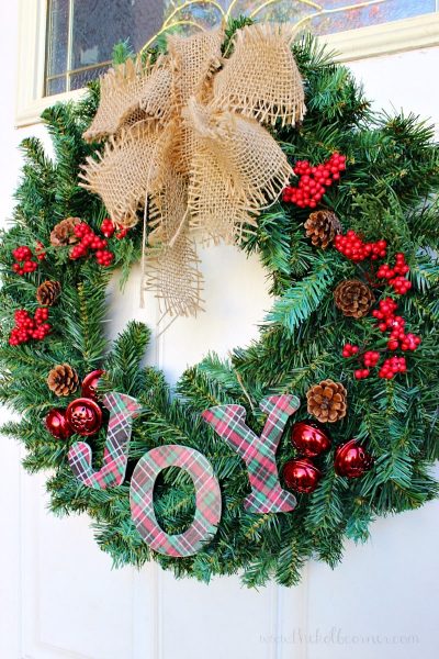JOY christmas Wreath