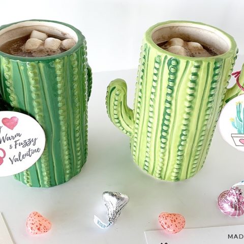 Image for Cactus Valentine Card Printables