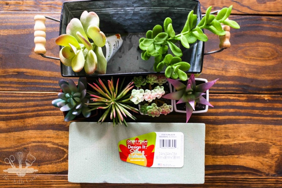 Simple DIY Faux Succulent Planter