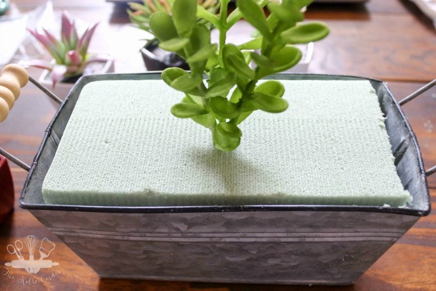 Simple DIY Faux Succulent Planter