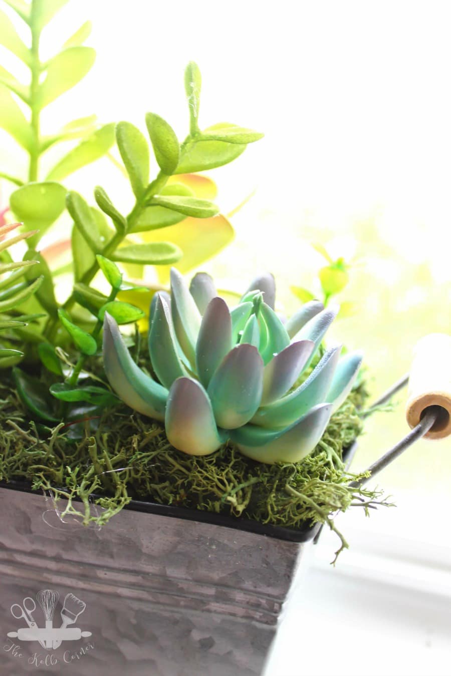 Simple DIY Faux Succulent Planter