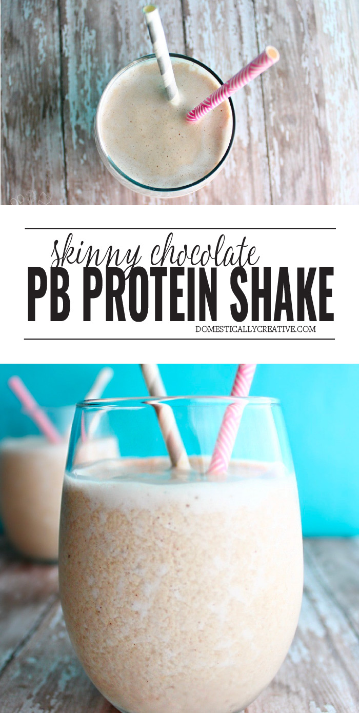 Skinny Chocolate Peanut Butter Protein Shake