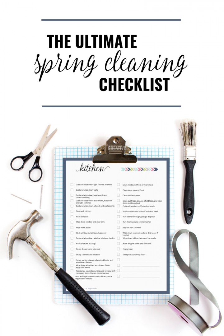 The Ultimate Spring Cleaning Checklist - Domestically Creative