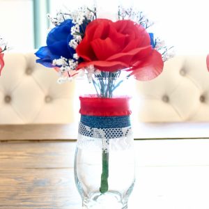 Easy DIY Patriotic Vases