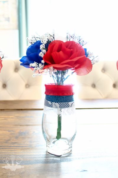 Easy DIY Patriotic Vases