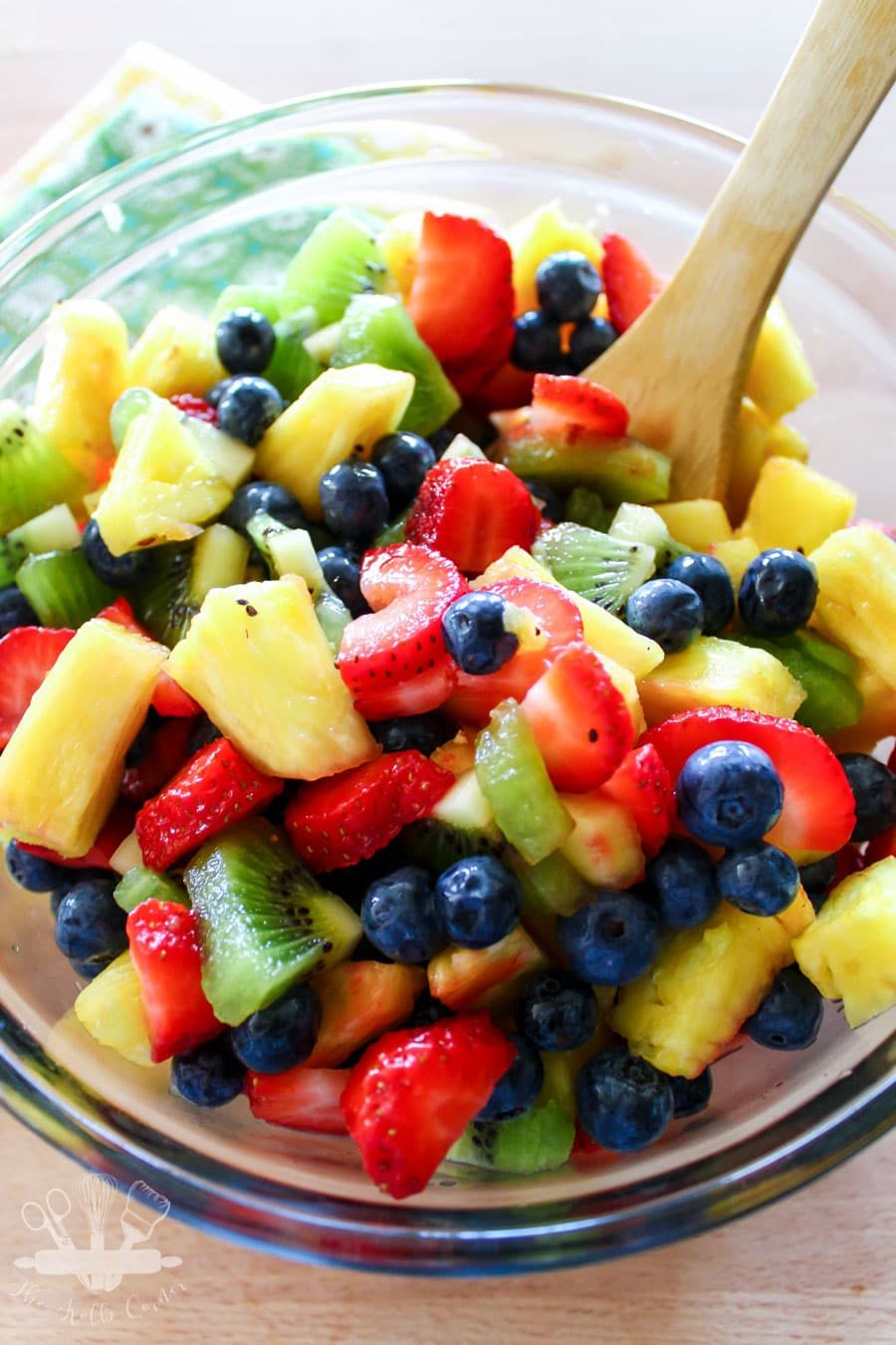 Rainbow Honey Lime Fruit Salad