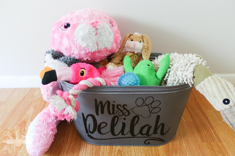 How to Make a Custom Pet Toy Storage Bin