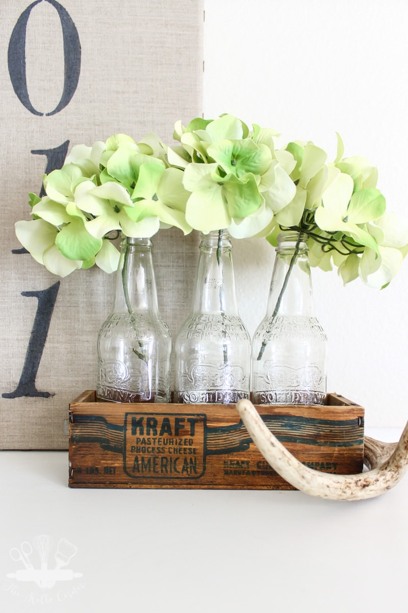 Decorate with Vintage Wood Boxes Bottles-1