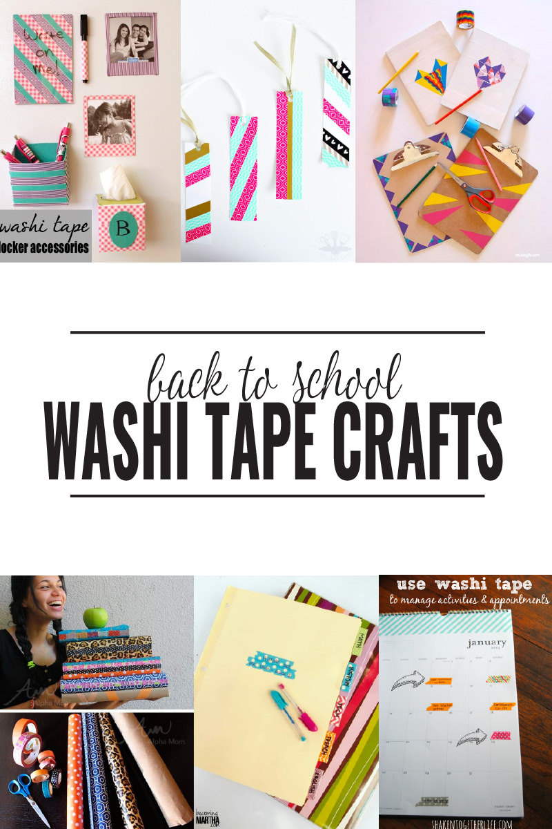 Back to School Washi Tape Crafts - Domestically Creative