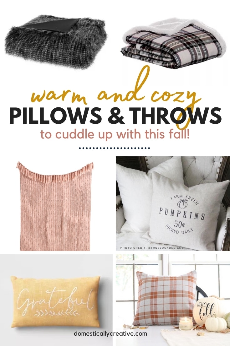 Comfy Fall Pillows and Throws