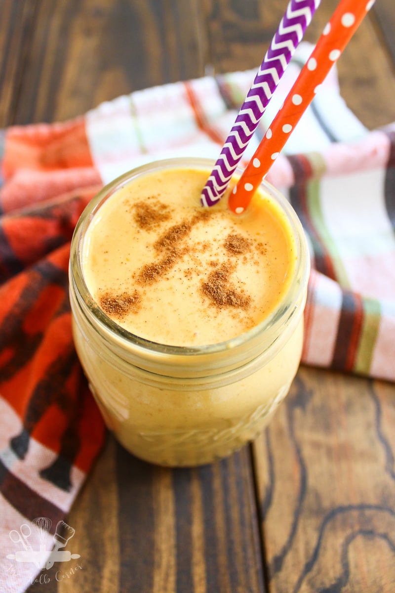 This pumpkin pie protein shake would be great for after a run!