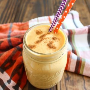 This pumpkin pie protein shake would be great for after a run!
