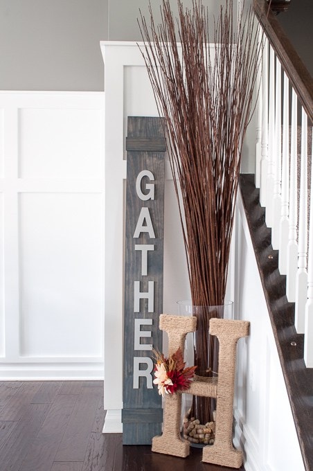 Wooden Gather Sign