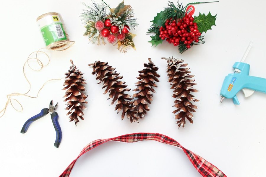 How to make pine cone ornaments