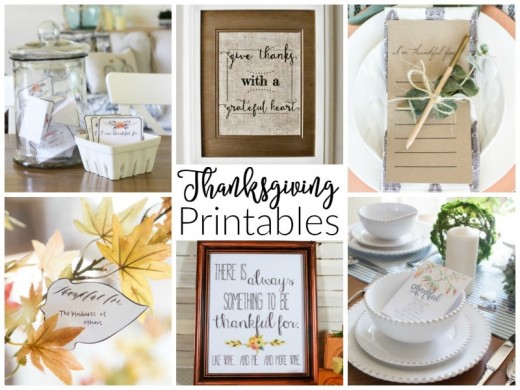Free Thanksgiving Printables - Domestically Creative