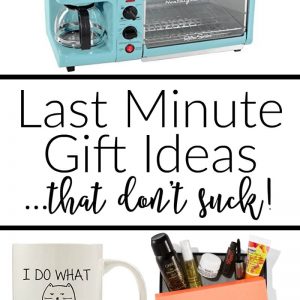 You waited until the last minute, and now you have no idea what to get all of those people on your list. Here's a list of last minute gift ideas that you can buy or craft and still have time to wrap them and put under the tree just in time for Christmas.