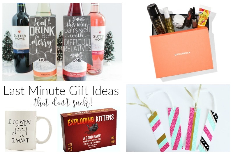 Last Minute Gift Ideas–that don’t suck!