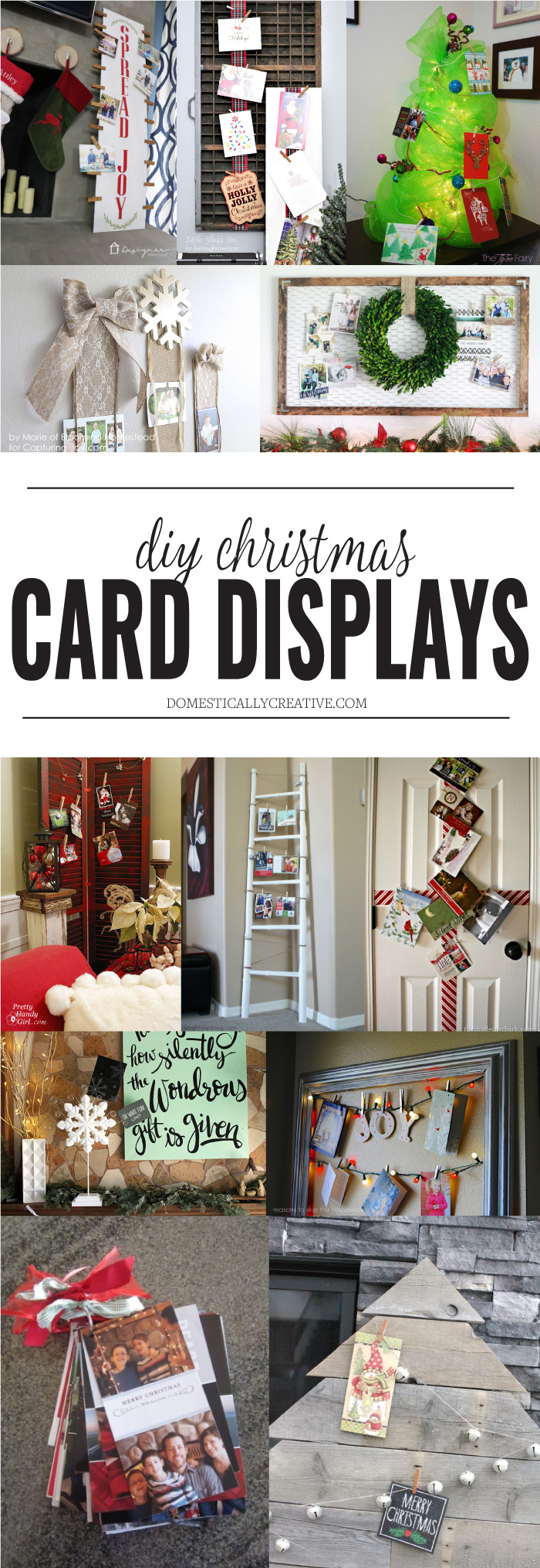 12 Christmas Card Displays you can make today!