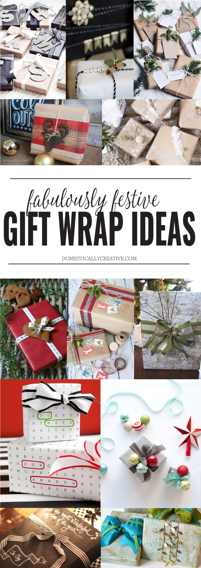 12 Fabulously Festive Gift Wrapping Ideas